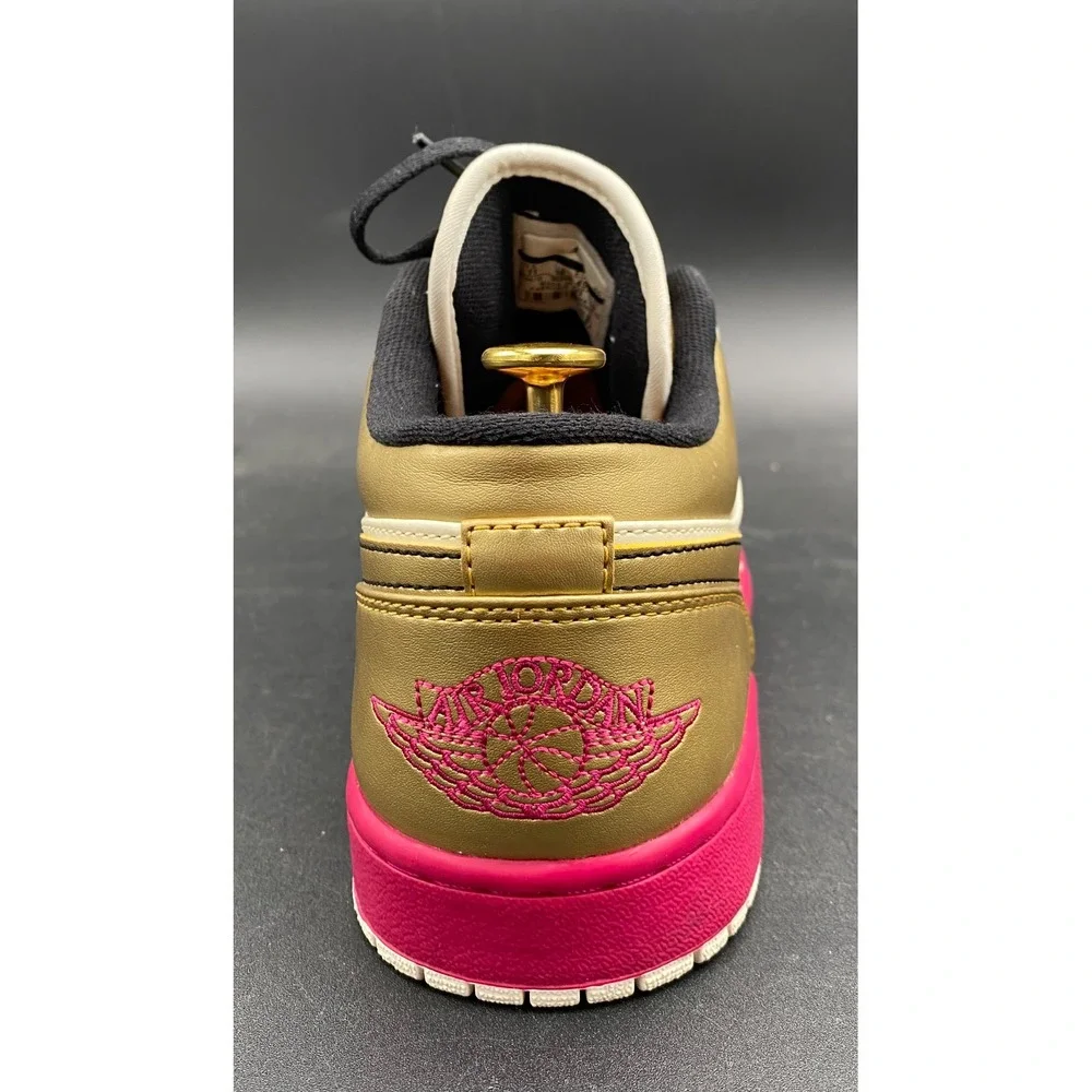 Air‎ Jordan Mens 11 1 Low Phat Matador Sail Metallic Gold Gym Red